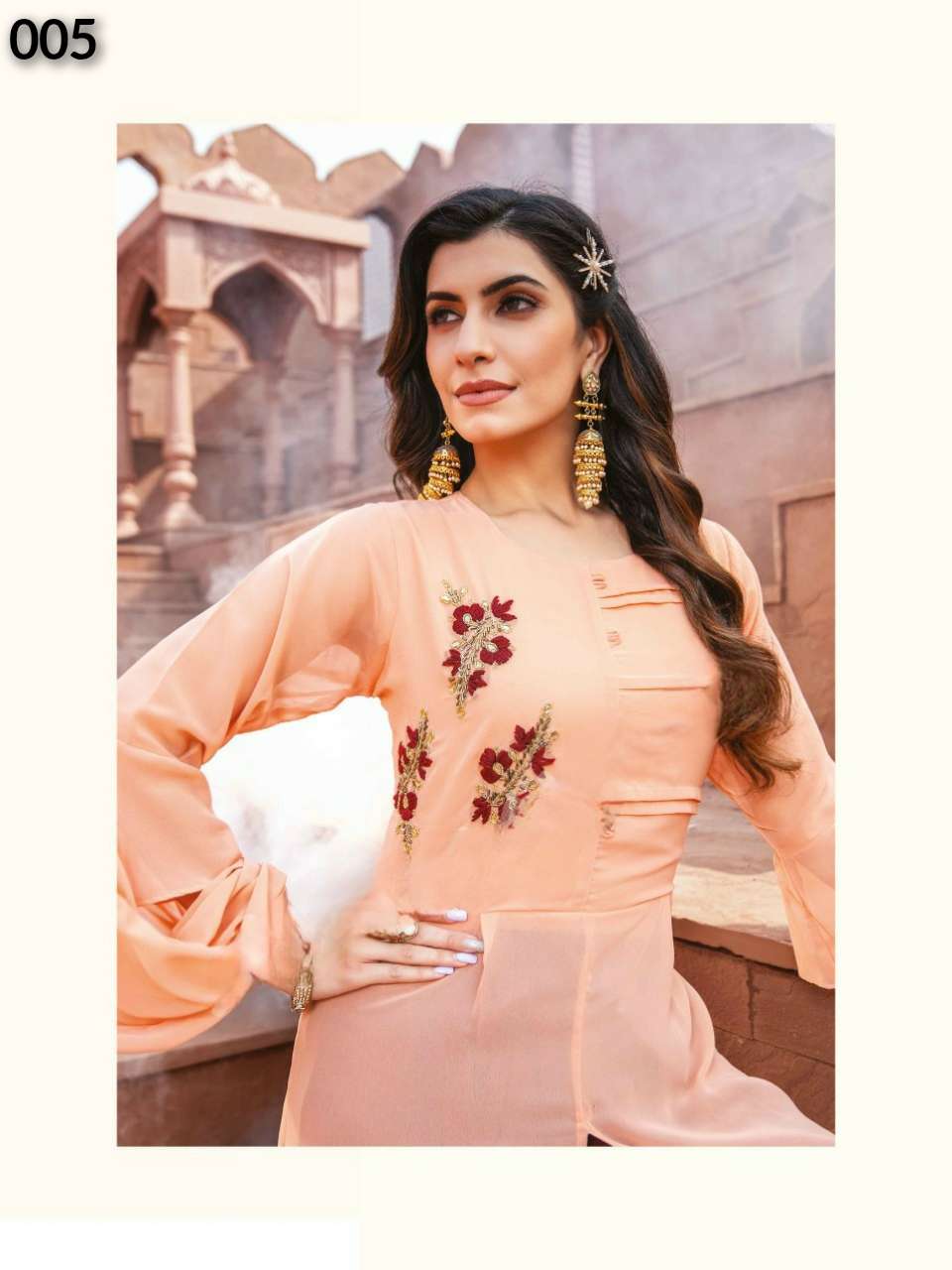 S3forever-Desi Kudi-Handwork-Zardosi-Fox-Georgette-Kurti- Bottom-Dupatta-005-C